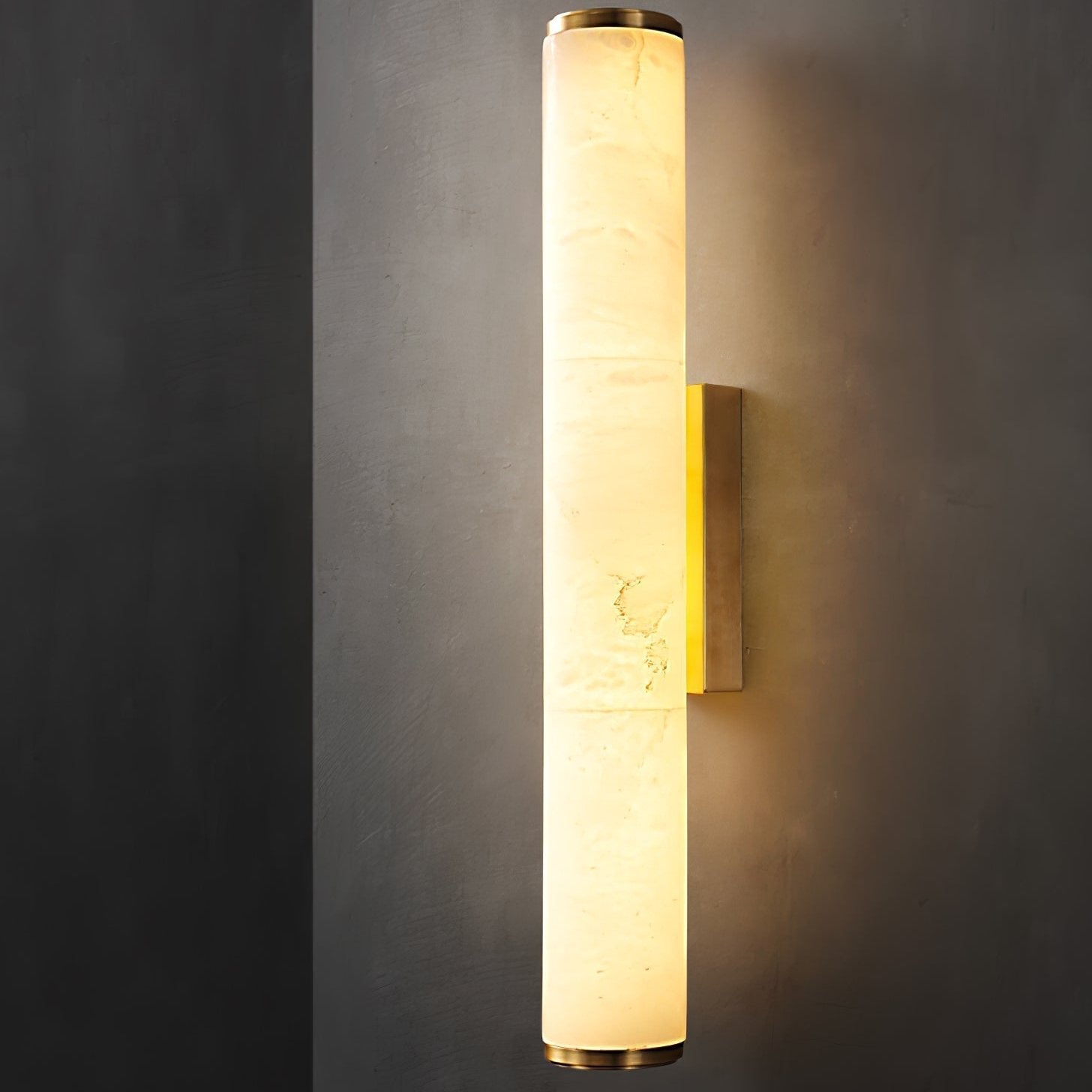Moderne Minimalistische Spaanse Marmeren Koper Wandlamp LED 1-Licht