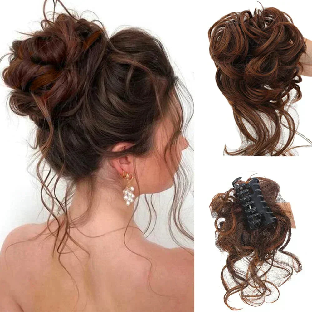 CurlyBun: Direct Gelockt Knot Haar Klem