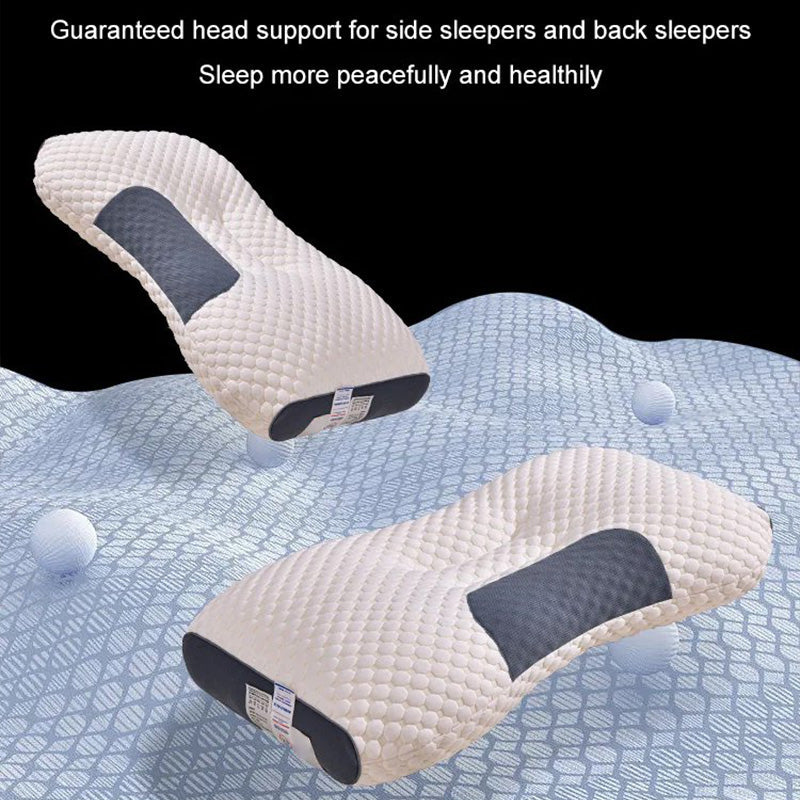 LuxiRest Antibacterieel Massagekussen | Ergonomische Neksteun voor een Verkwikkende Slaap en Ontspanning