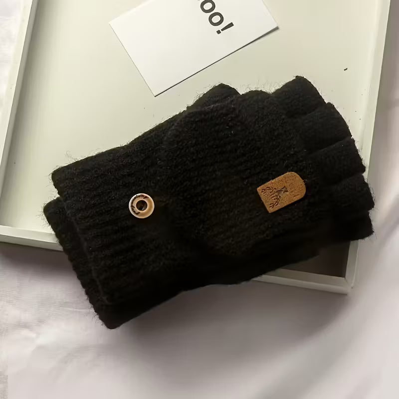 Heren WinterPro Vingerloze Handschoenen – Dik, Warm en Comfortabel