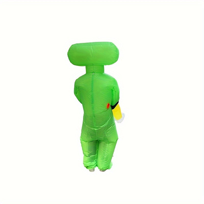 Grappige Opblaasbare Halloween Alien Kostuum voor Mannen | Ride On Stijl