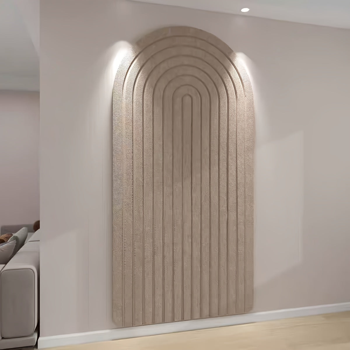 Boogvormige Vilt-Pinnwand – Extra Groot, Zelfklevend en Modern Design