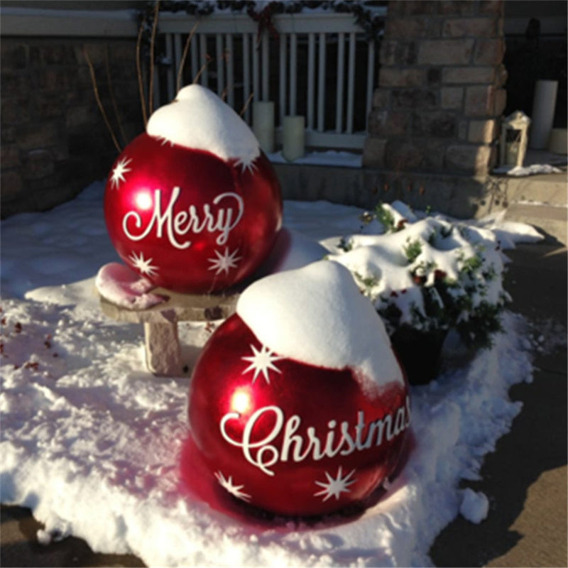 Opblaasbare Kerstbal Buiten Decoratie 60cm – Weerbestendige PVC Kerstdecoratie
