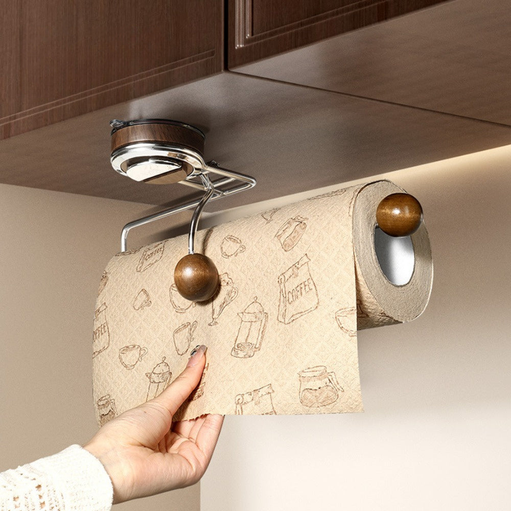 KeukenGrip Rollenhouder RVS Papierhanddoekhouder met Zuignap