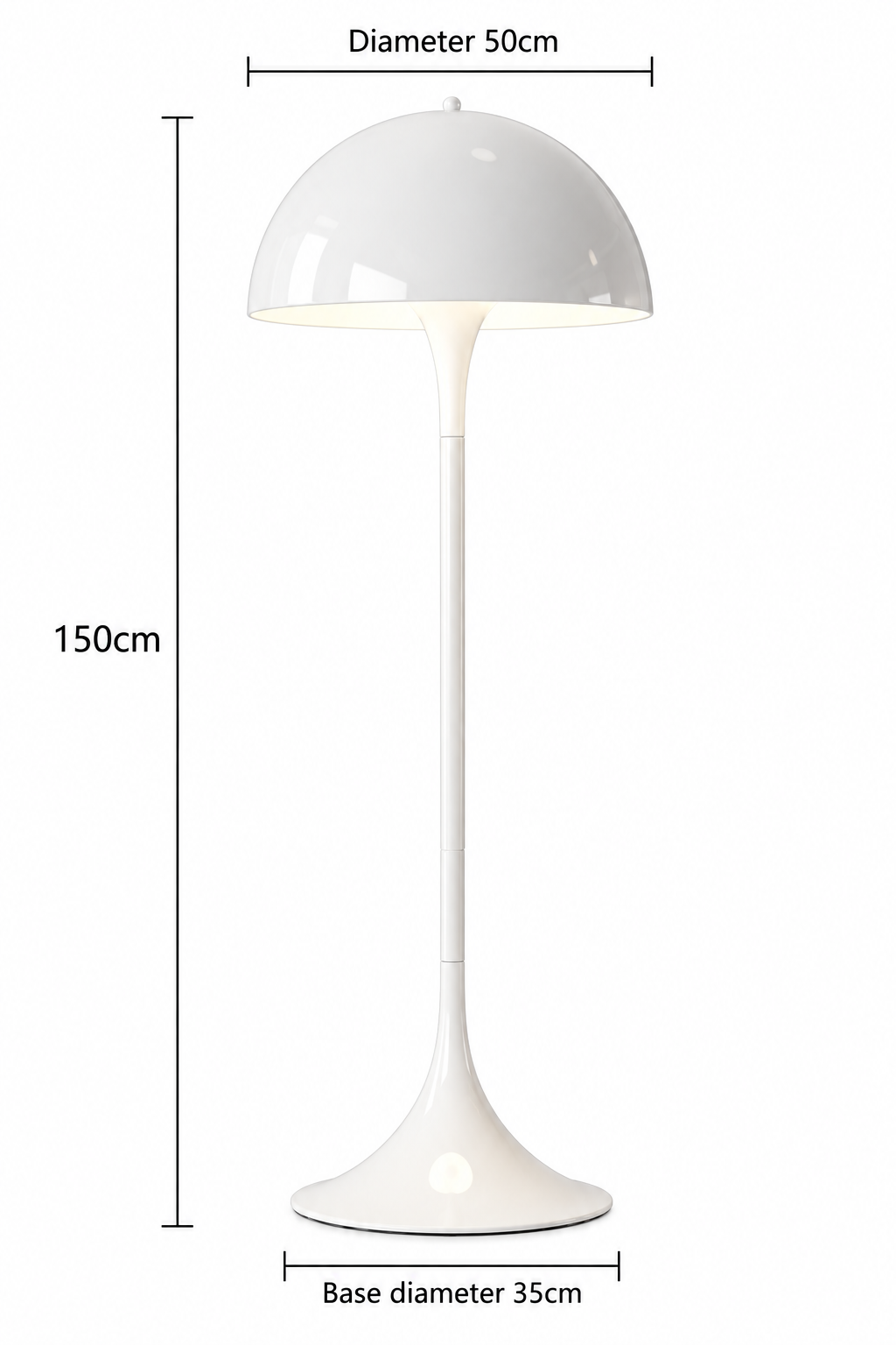 Panthella Tafellamp – Mid-Century Champignon Tafellamp met Zacht Verspreid Licht