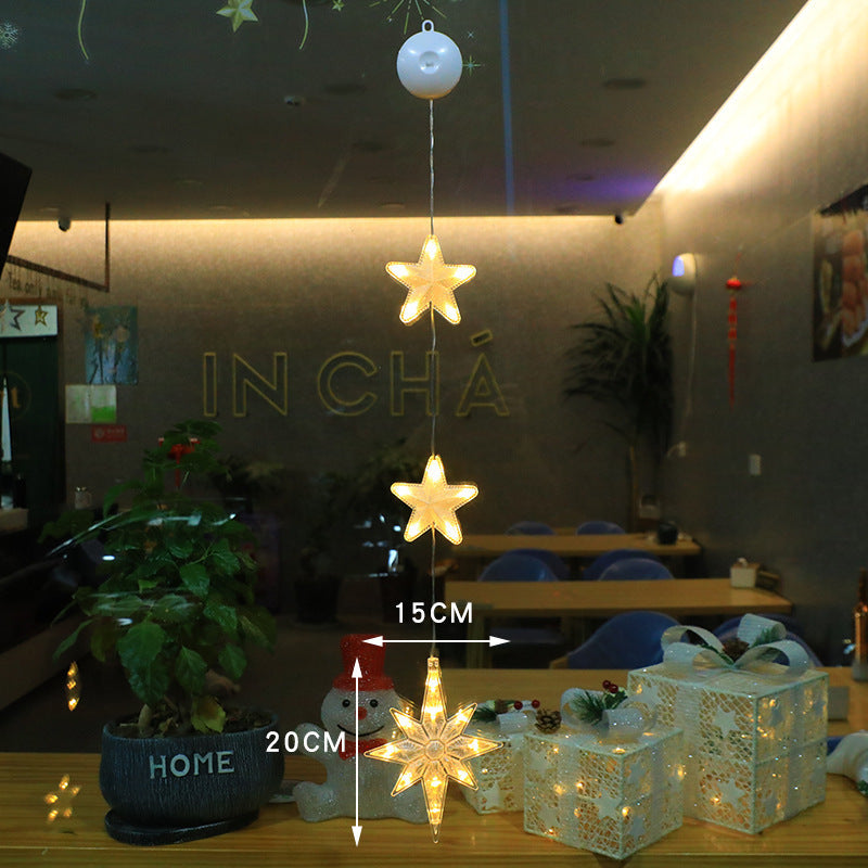 Kerstvensterverlichting met zuignap