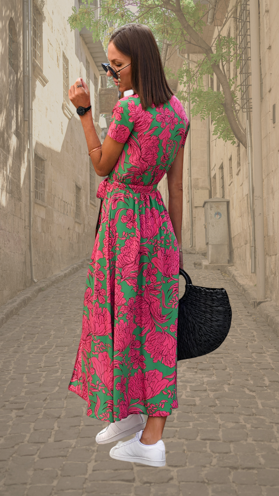 Aubrey | Statement Bloemen Wrap Maxi Jurk