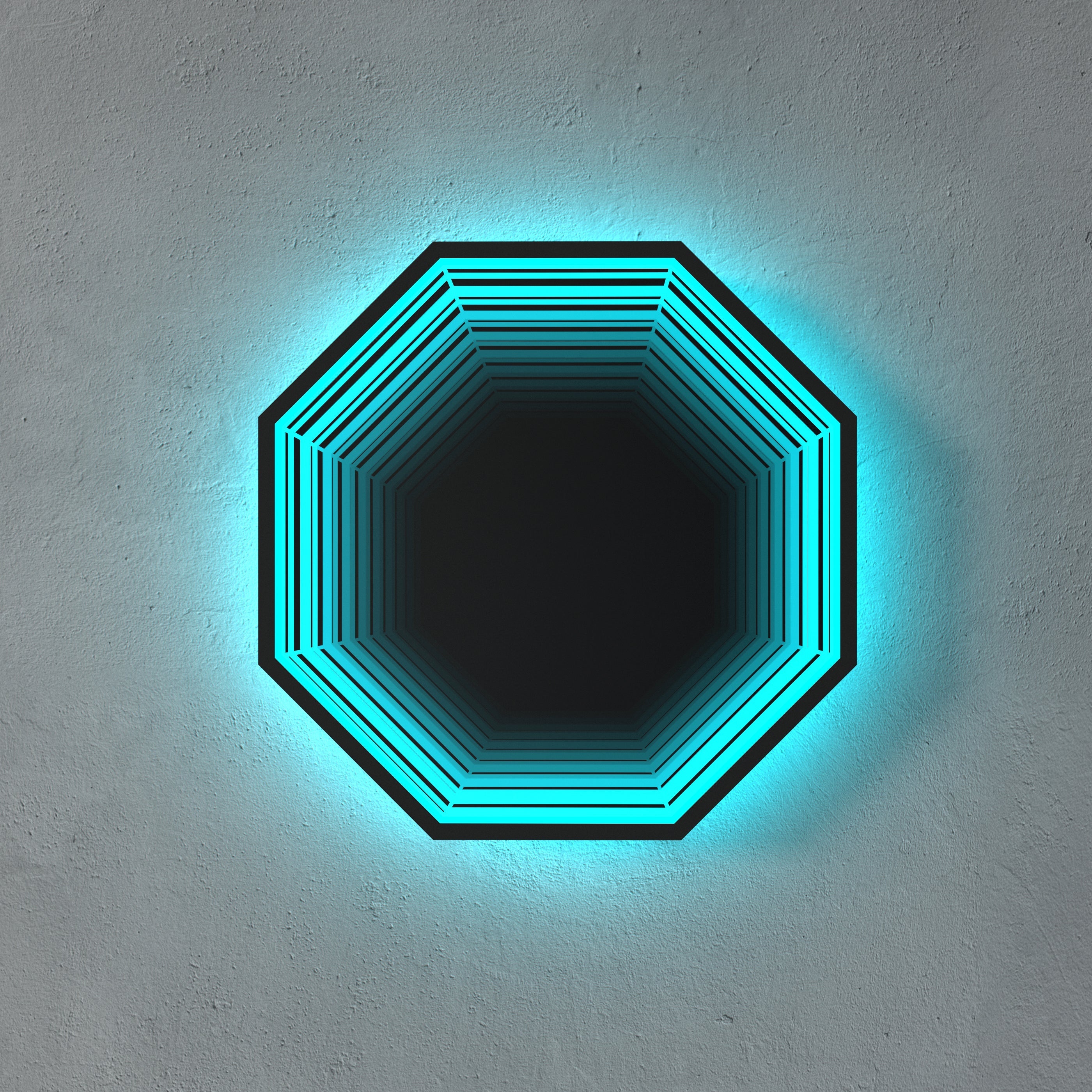 3D Octagon Spiegel Licht