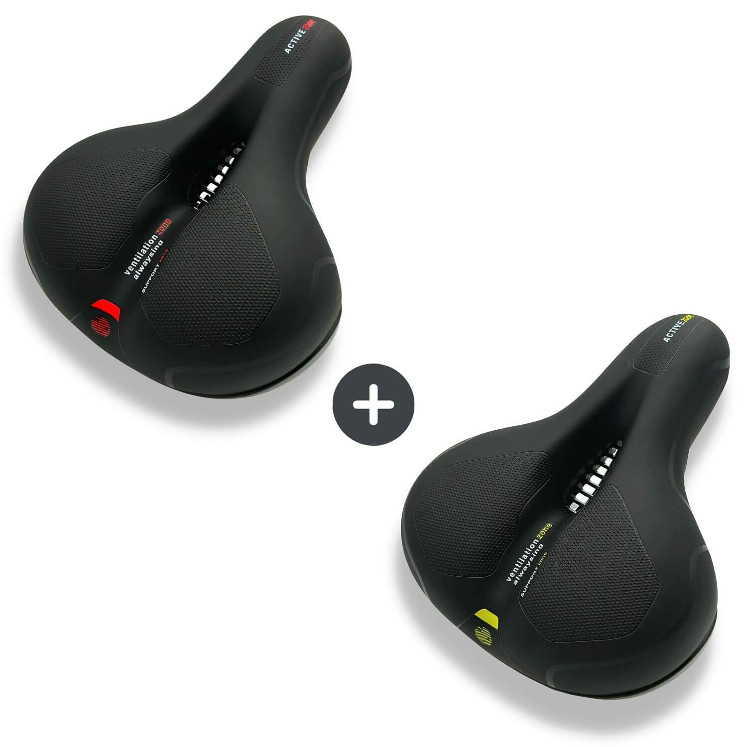 Sandsberg | CloudComfort Pro Fietszadel | Drukverlagende Geheugenfoam | Zwart