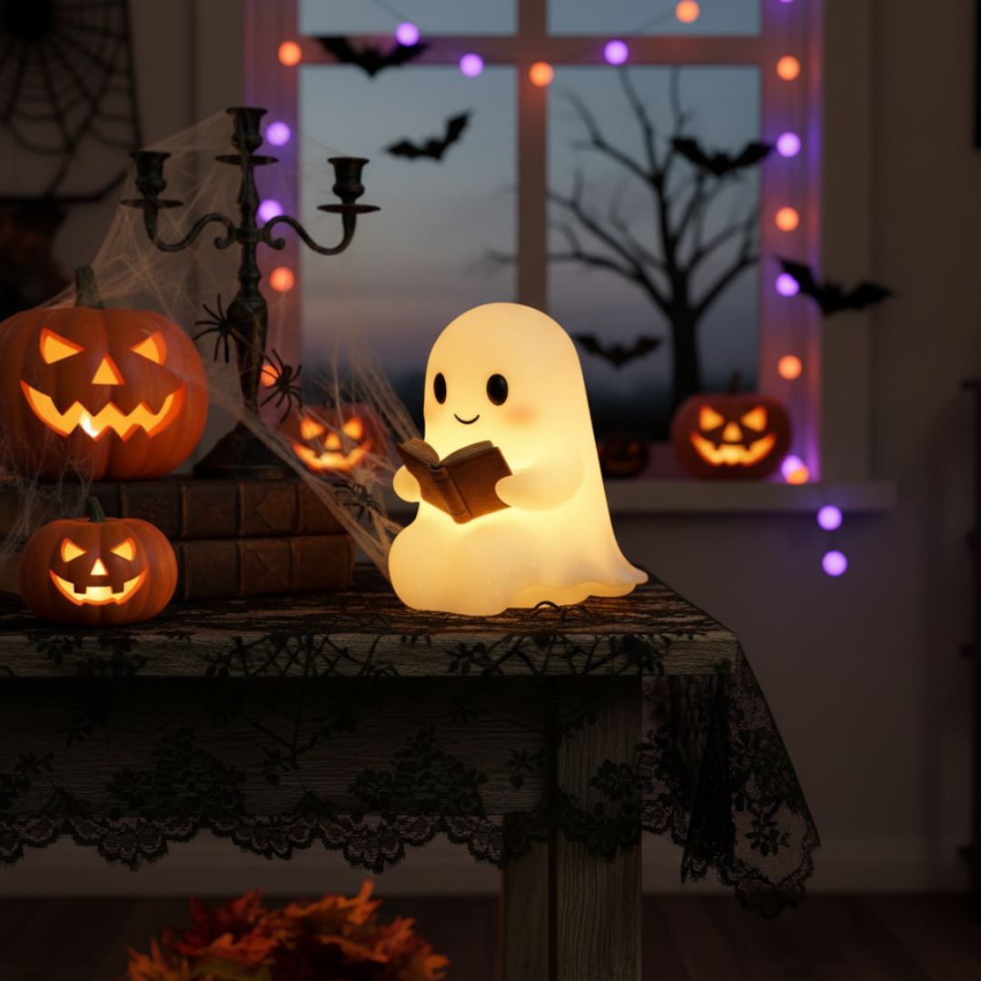 NachtGeest Lamp – Handgemaakte Decoratieve Nachtlamp met Warm Licht