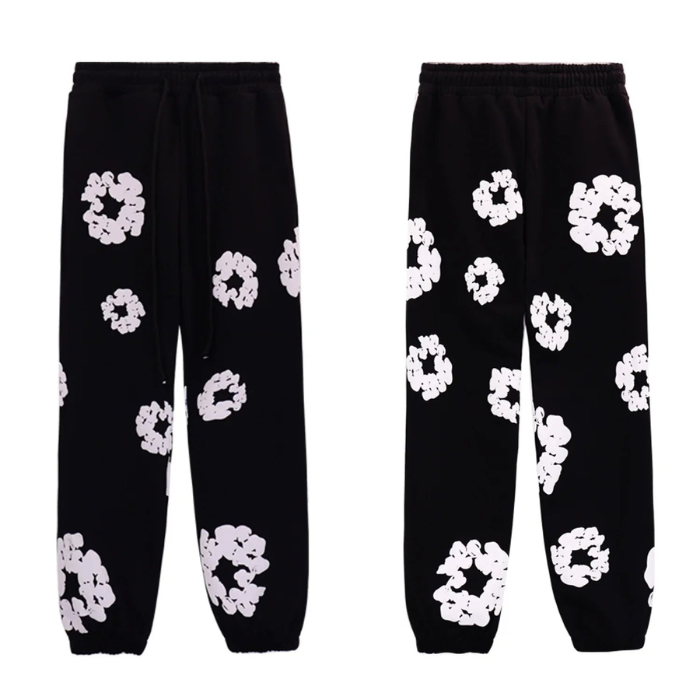 Ensemble Caleb met Hoodie en Wijde Bloemenbroek