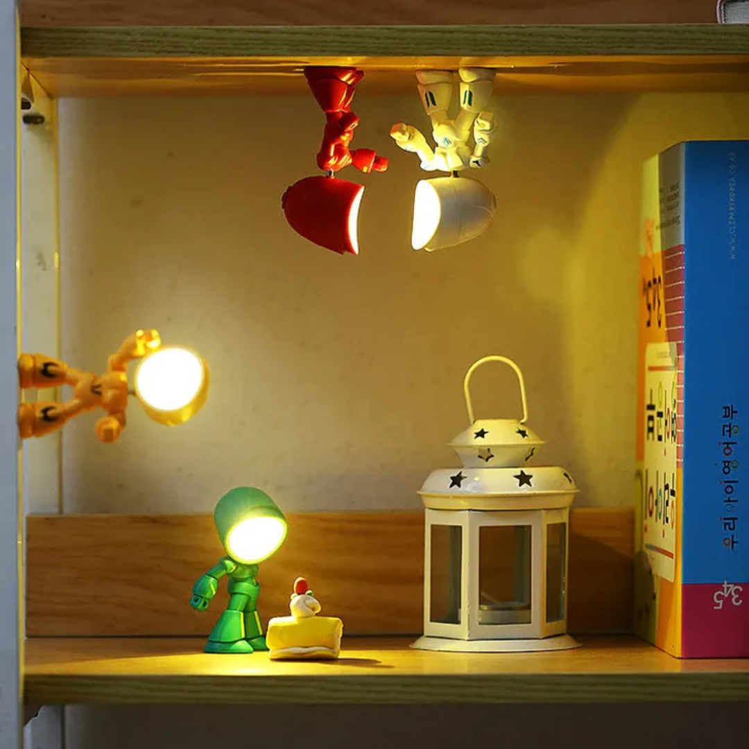 Moderne, robot-geïnspireerde LED-tafellamp 1-licht