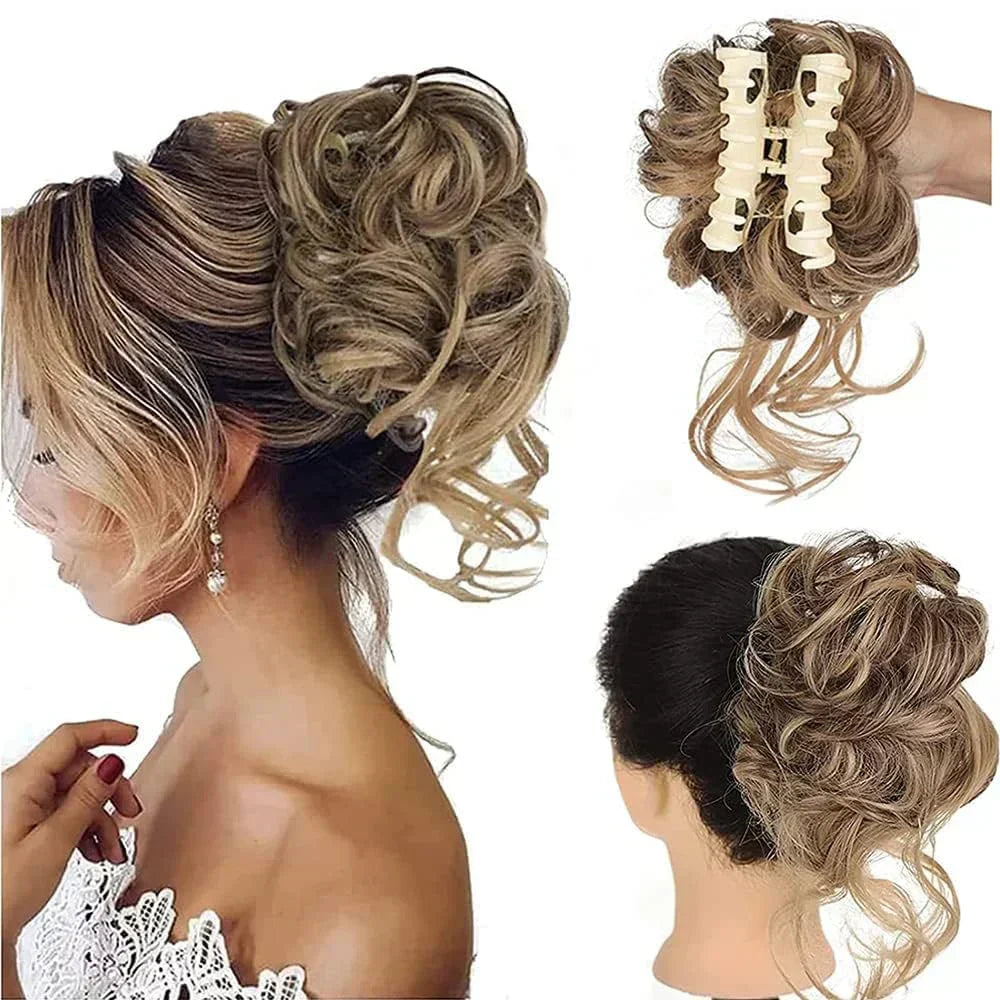 CurlyBun: Direct Gelockt Knot Haar Klem