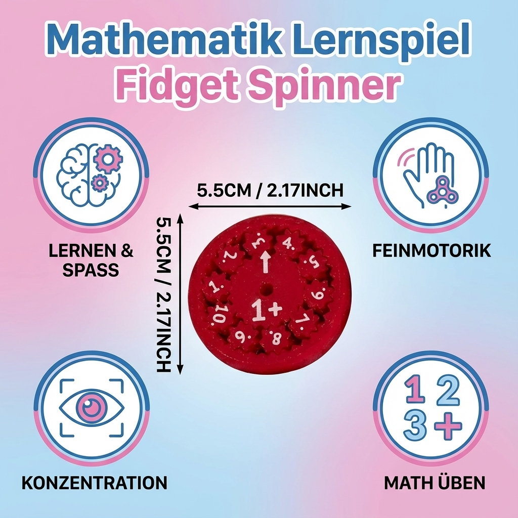 Wiskunde Leer Spel Fidget Spinner
