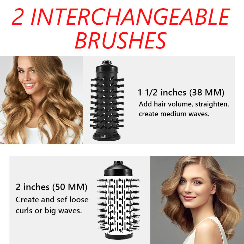 3-in-1 Rotating Hot Air Hairstyler and Hairdryer