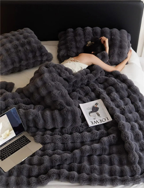 Omkeerbare SnuggleSoft fleecedeken Jaarlijkse warmte