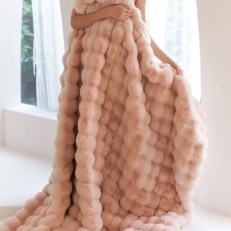 Omkeerbare SnuggleSoft fleecedeken Jaarlijkse warmte