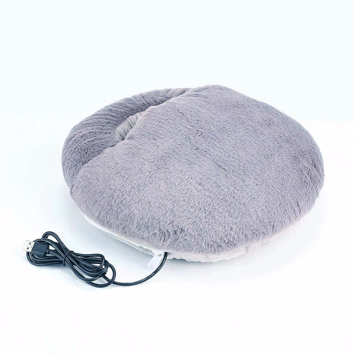 WarmNest XL Elektrische Voetverwarmer – Pluche Comfort & Instelbare Warmte