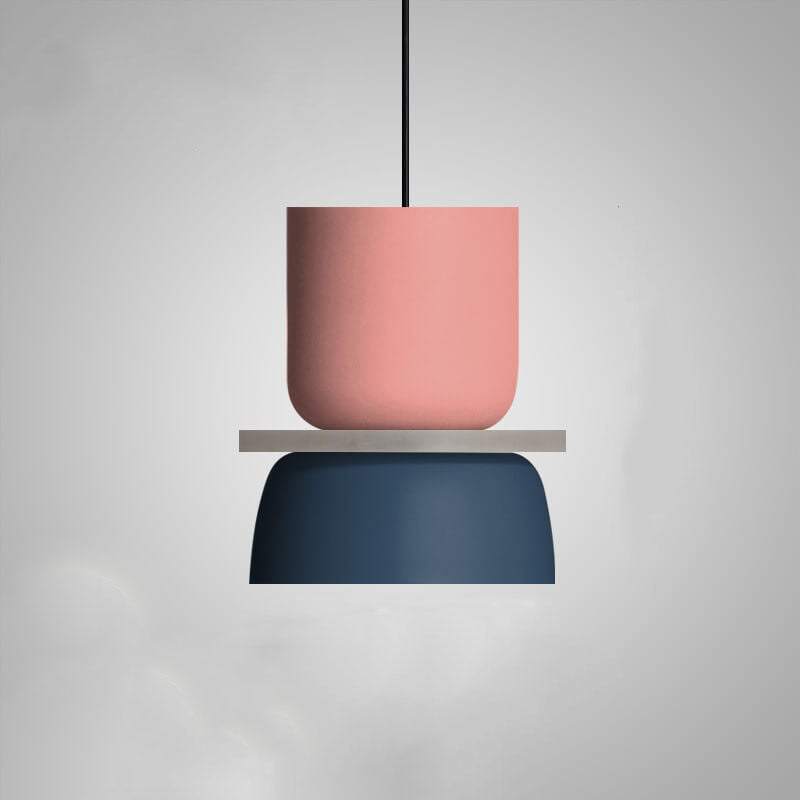 Nordic Kleurige Macaron 1-Licht LED-Pendelleuchte