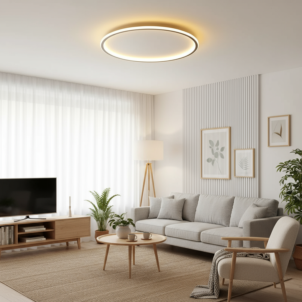 Scandinavische LED Rond-Plafondlamp | 1-Licht