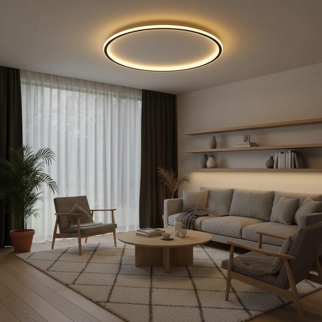 Scandinavische LED Rond-Plafondlamp | 1-Licht