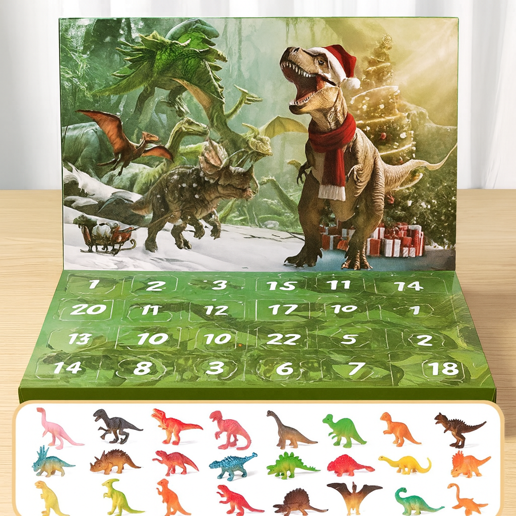 Dinosaurussen Adventskalender – 24 Dinosaurusfiguren voor Kinderen