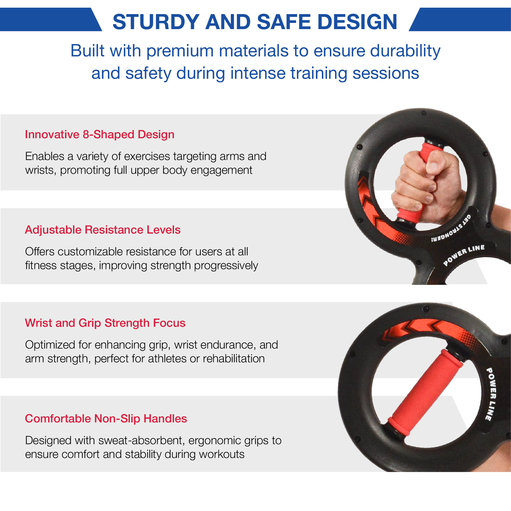PowerGrip Polstrainer | Kracht opbouwen, prestaties verbeteren