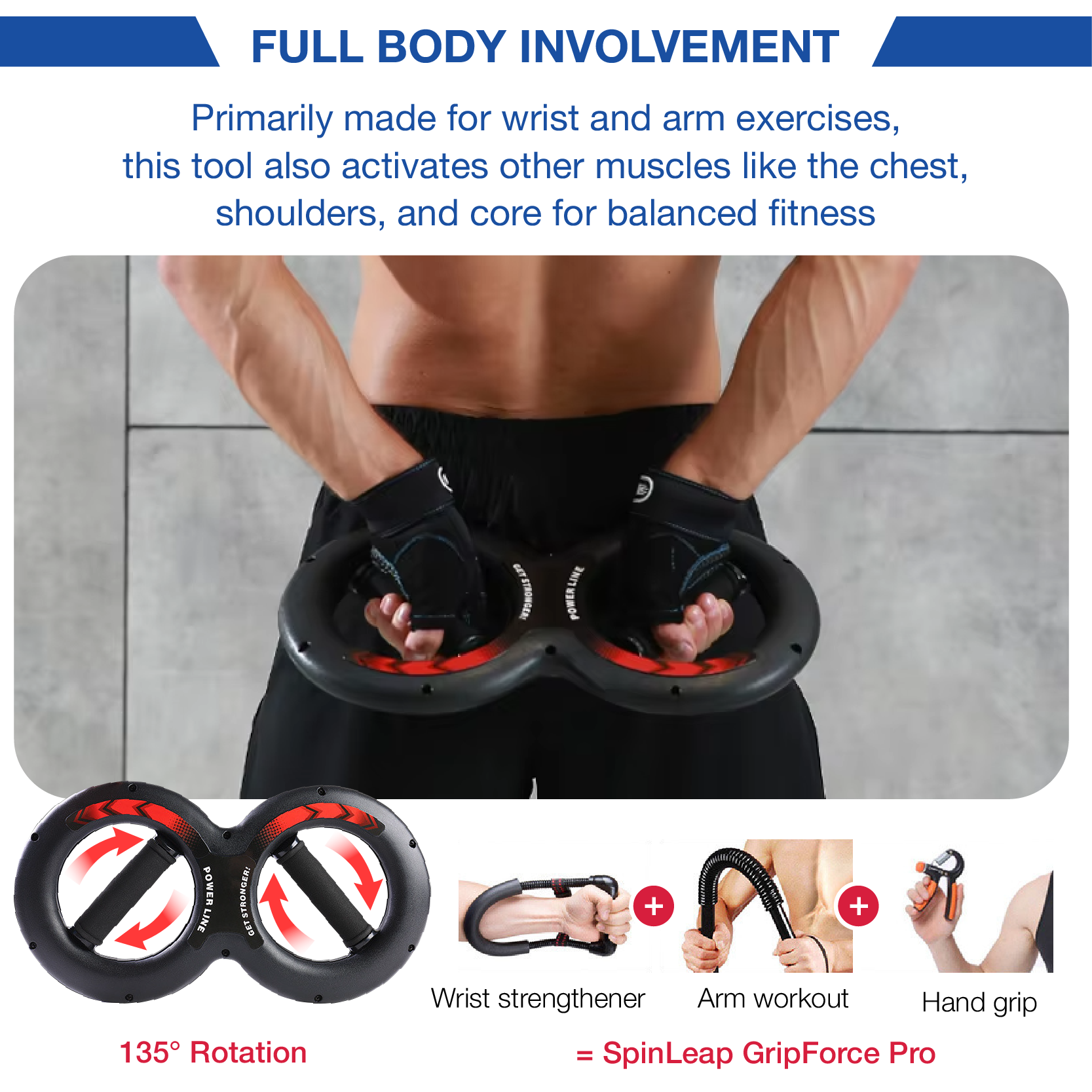 PowerGrip Polstrainer | Kracht opbouwen, prestaties verbeteren