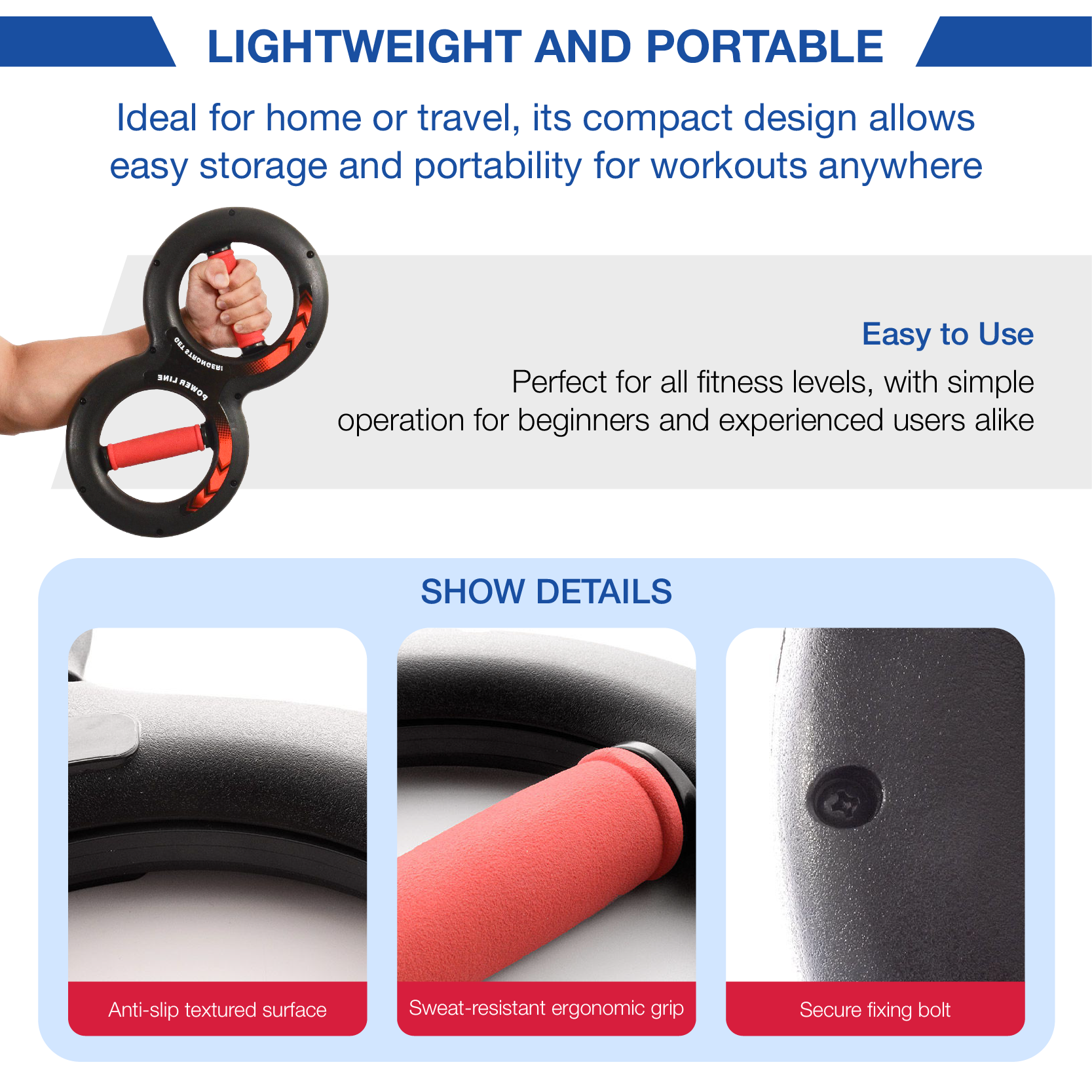 PowerGrip Polstrainer | Kracht opbouwen, prestaties verbeteren