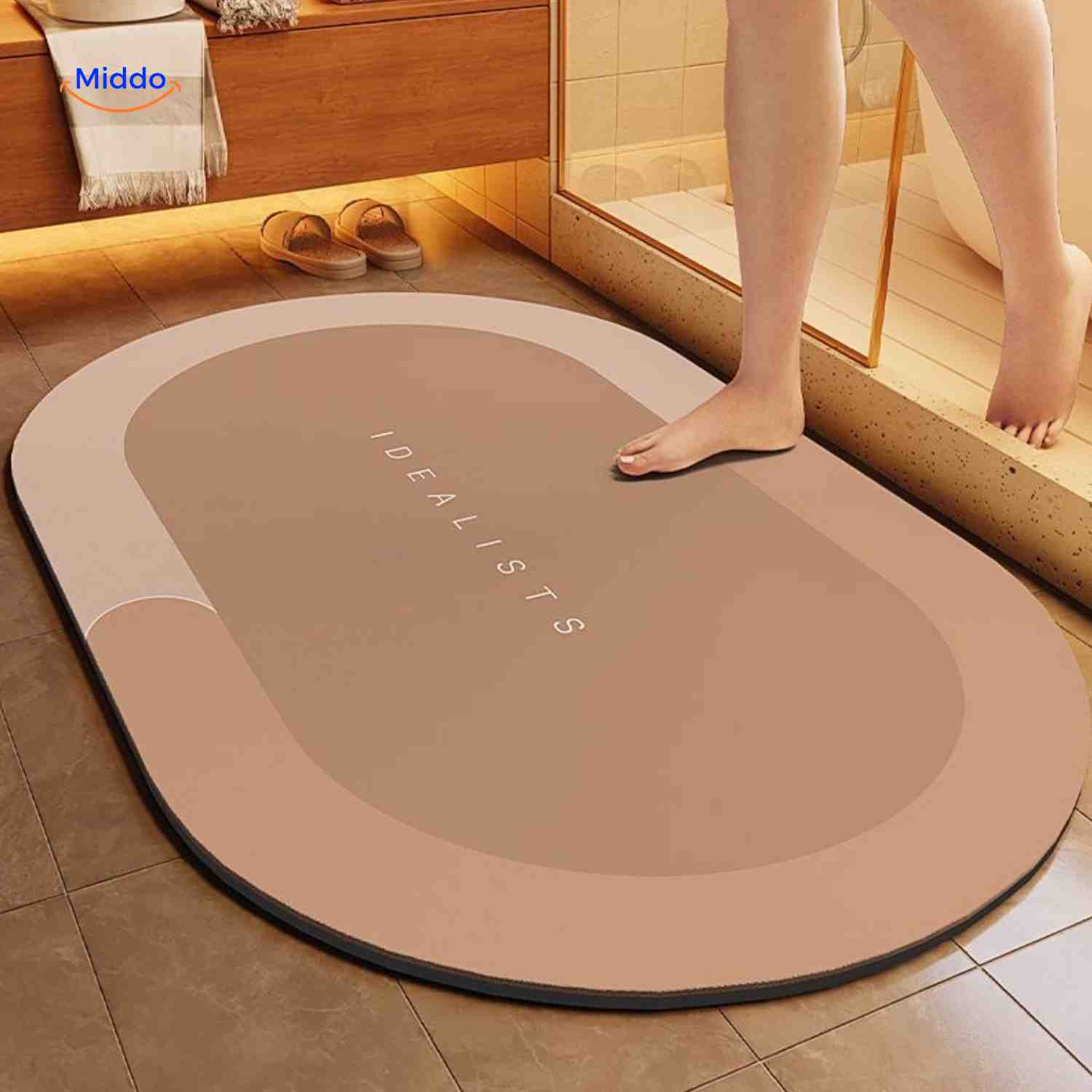 AquaSafe Badmat | Sneldrogend, antislip en waterabsorberend