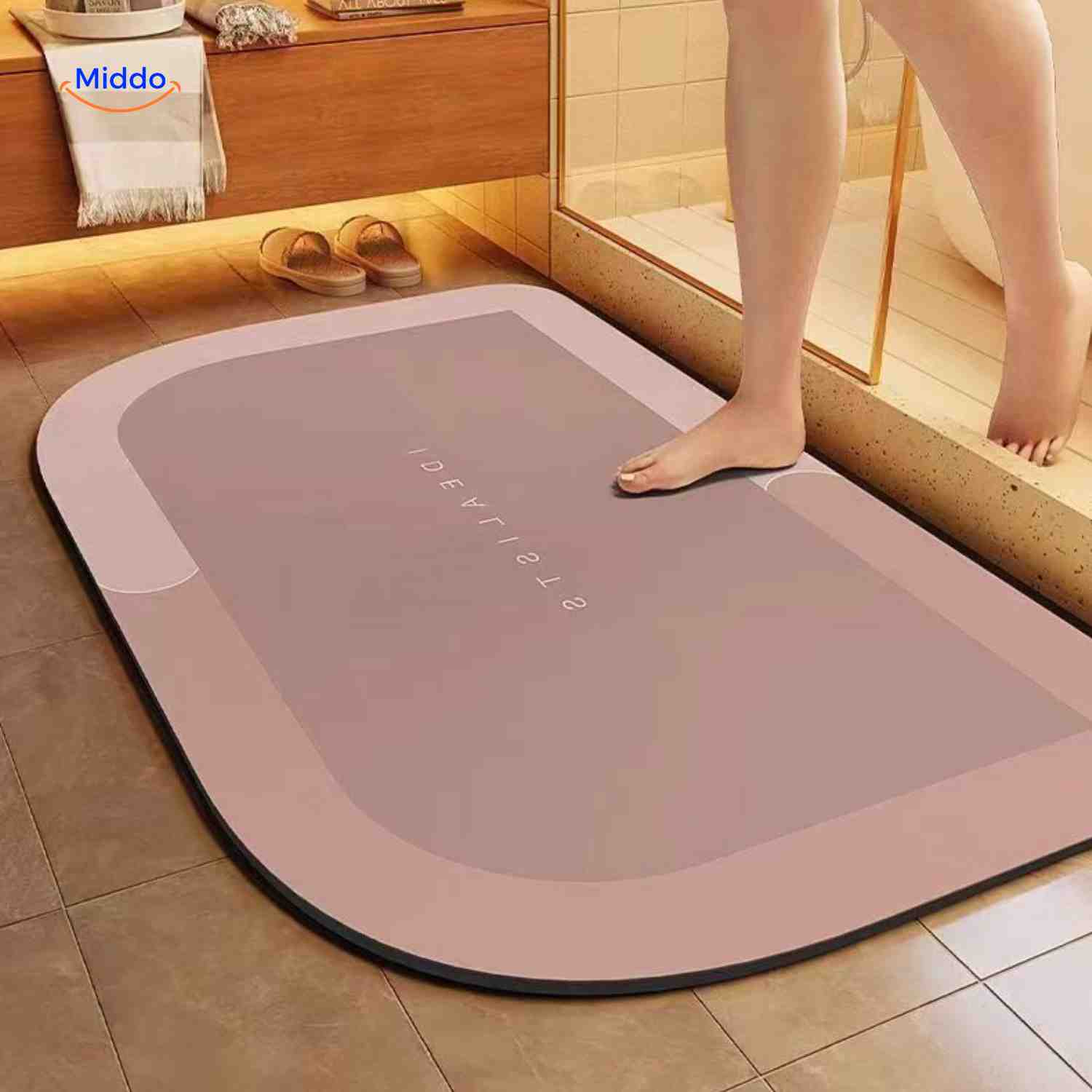 AquaSafe Badmat | Sneldrogend, antislip en waterabsorberend