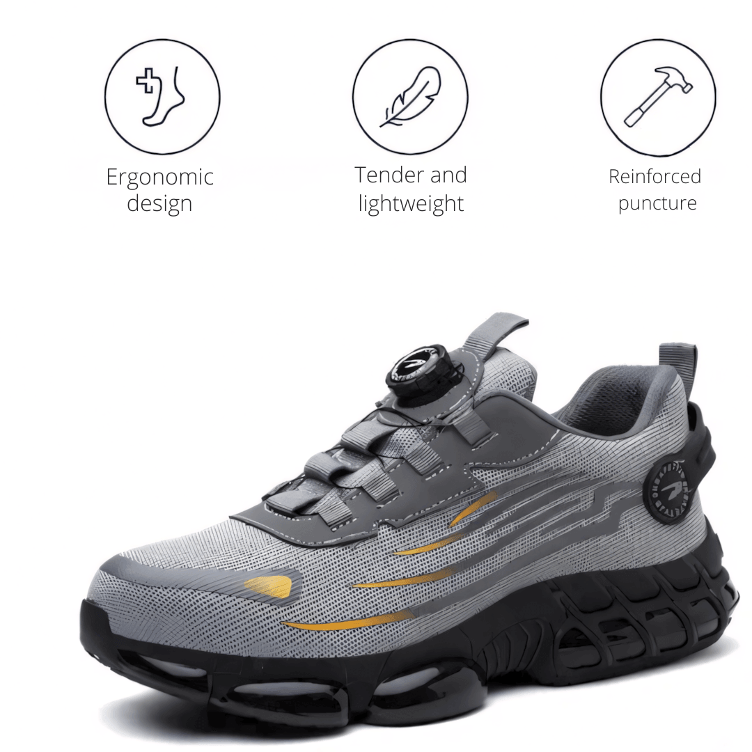 Werk schoenen heren | Orthopedische ondersteuning & antislip grip | GripFlow