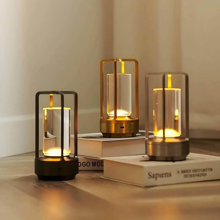 Auralight | Draadloze lamp met kristalglas en touchfunctie