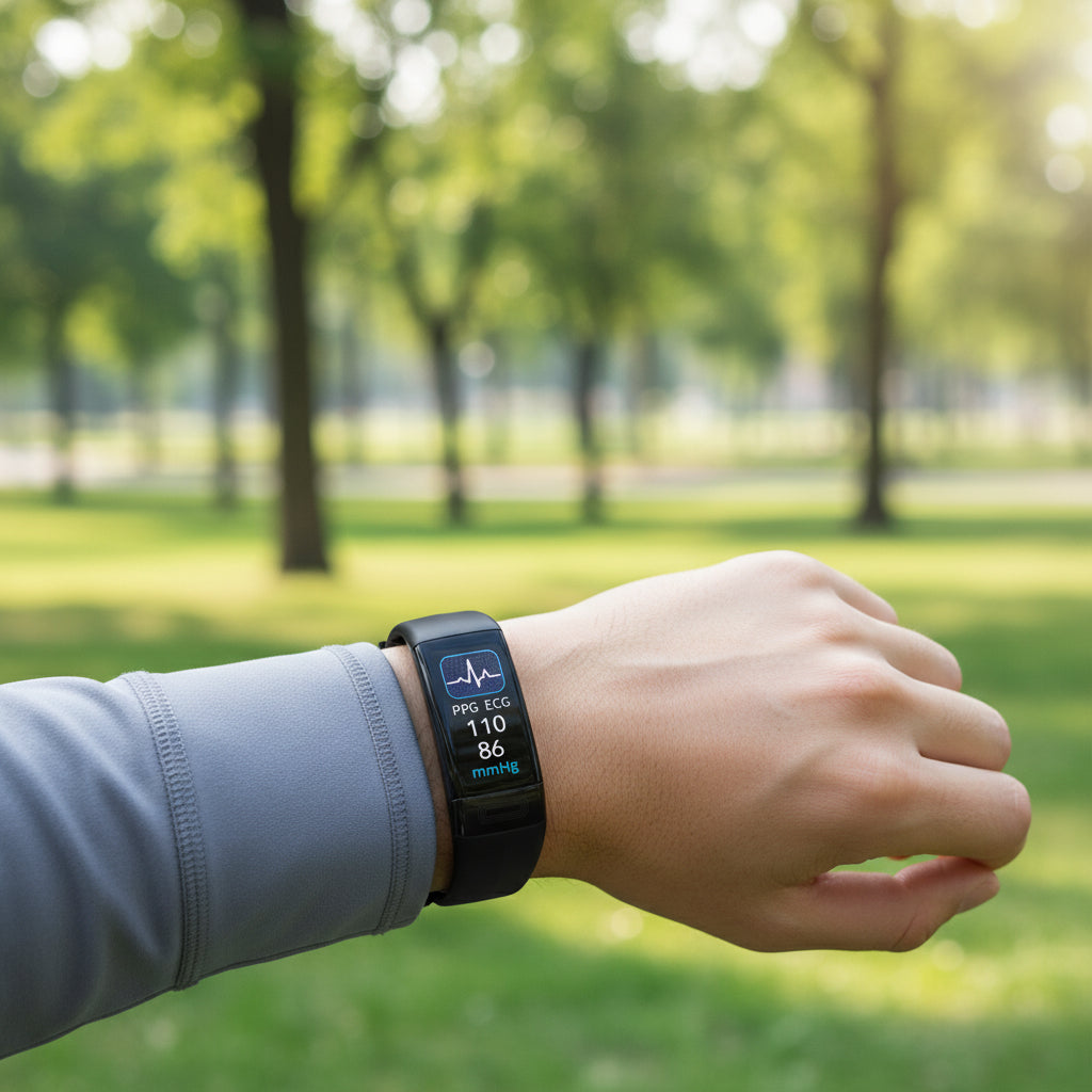 VITALBAND – Slimme Armband met Bloeddrukmeting, EKG & Hartslagmonitor