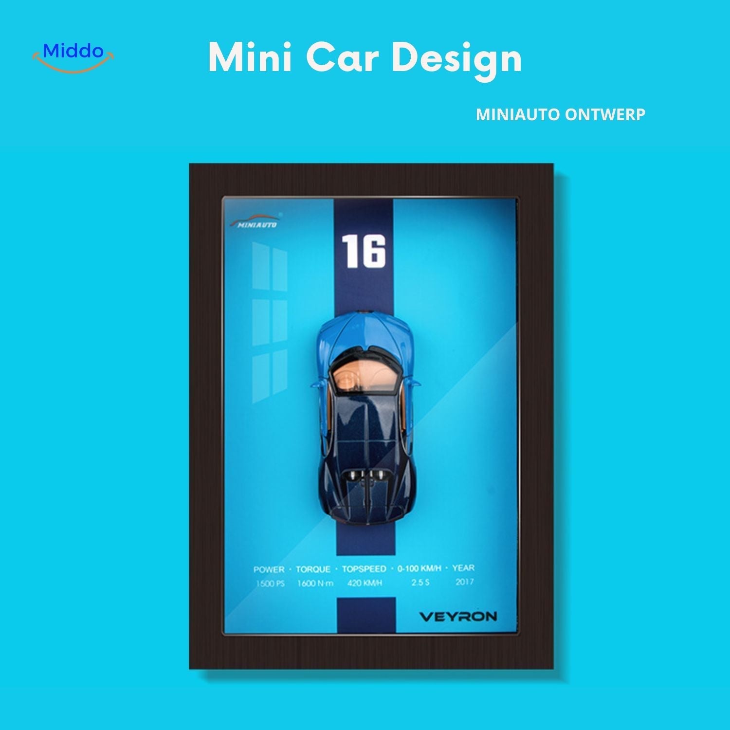 ArtistryDrive 3D Wandrahmen | Exquise Autokunst voor stijlvolle Muren