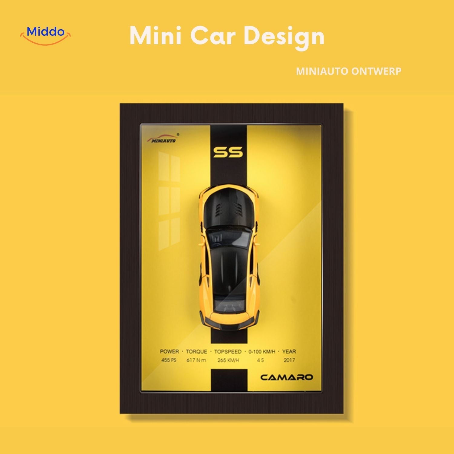 ArtistryDrive 3D Wandrahmen | Exquise Autokunst voor stijlvolle Muren