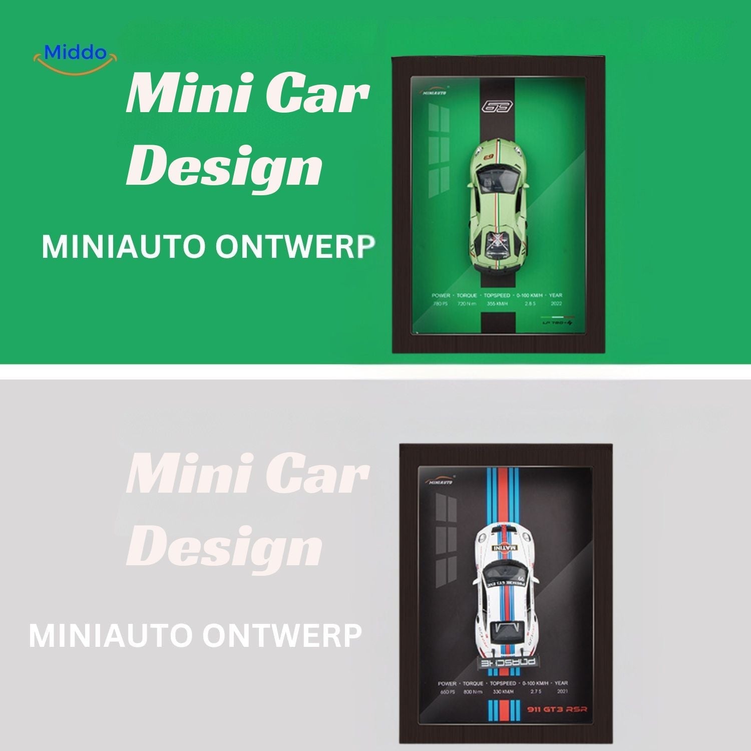 ArtistryDrive 3D Wandrahmen | Exquise Autokunst voor stijlvolle Muren