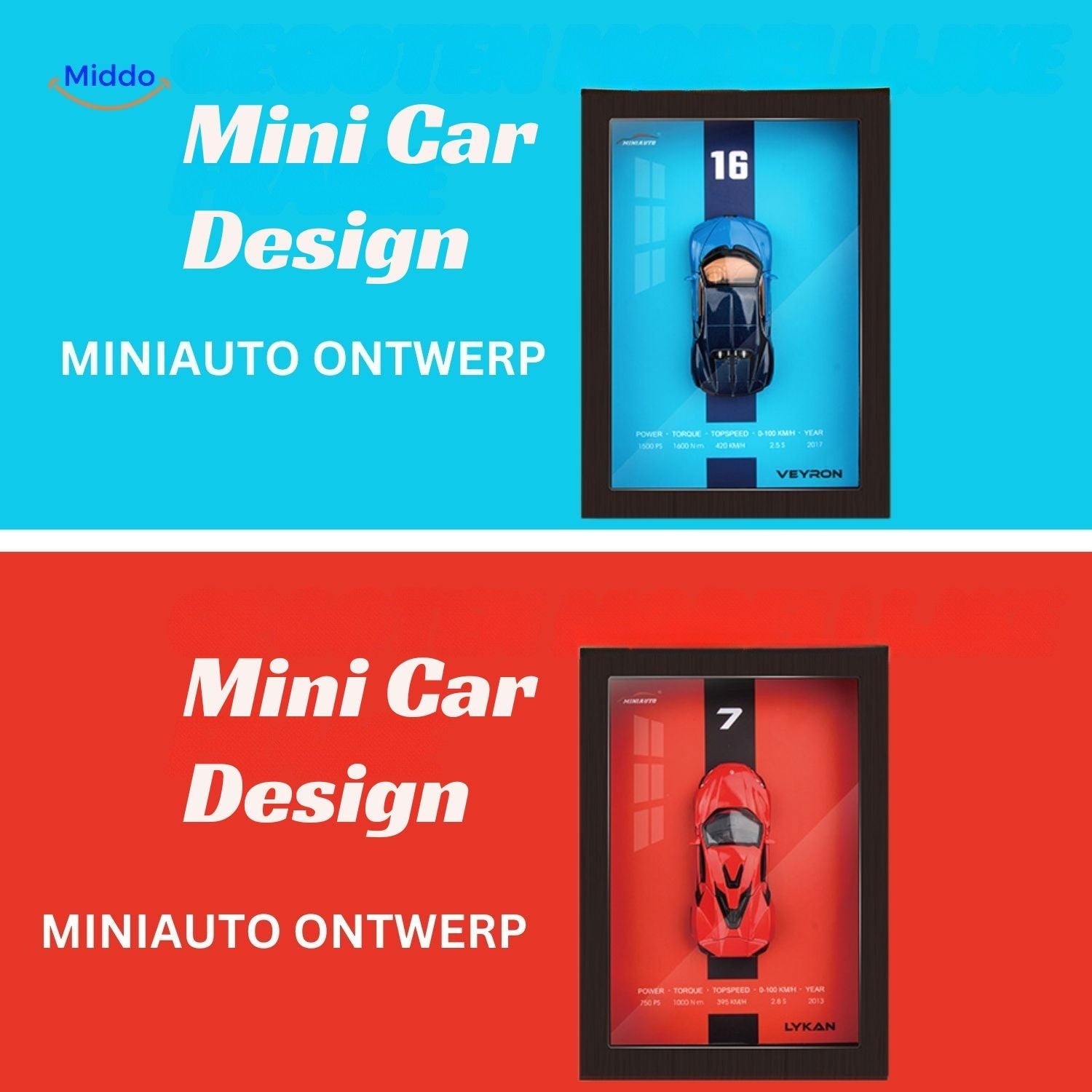 ArtistryDrive 3D Wandrahmen | Exquise Autokunst voor stijlvolle Muren