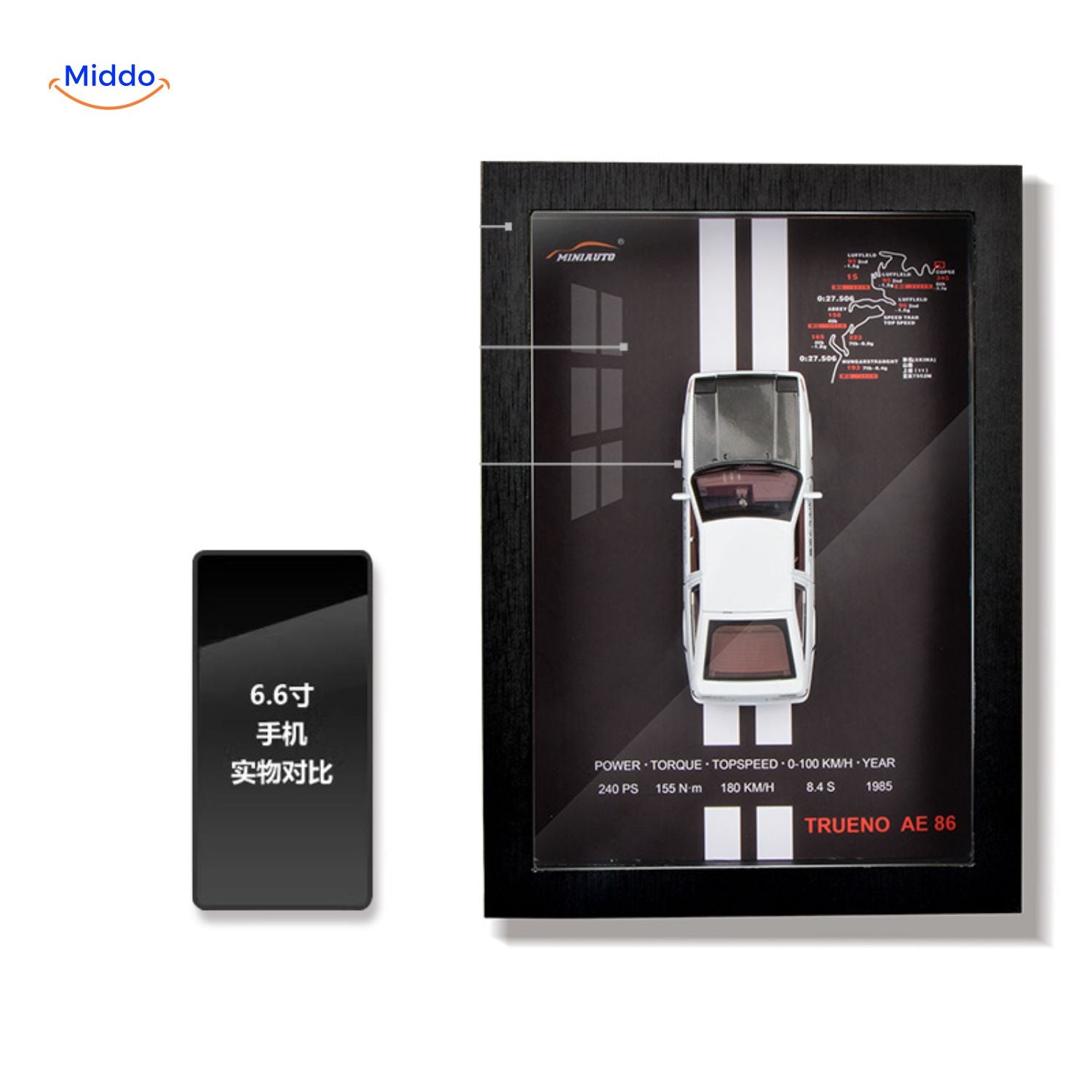 ArtistryDrive 3D Wandrahmen | Exquise Autokunst voor stijlvolle Muren