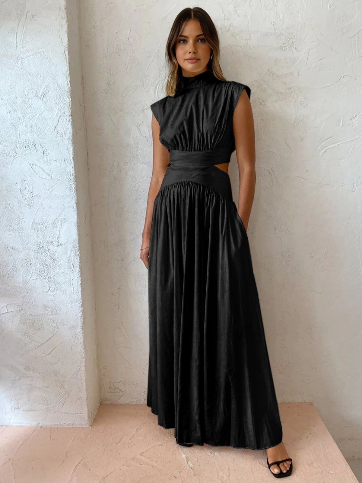 ChicAura Maxikleed | Elegante, mouwloze jurk voor feestelijke gelegenheden