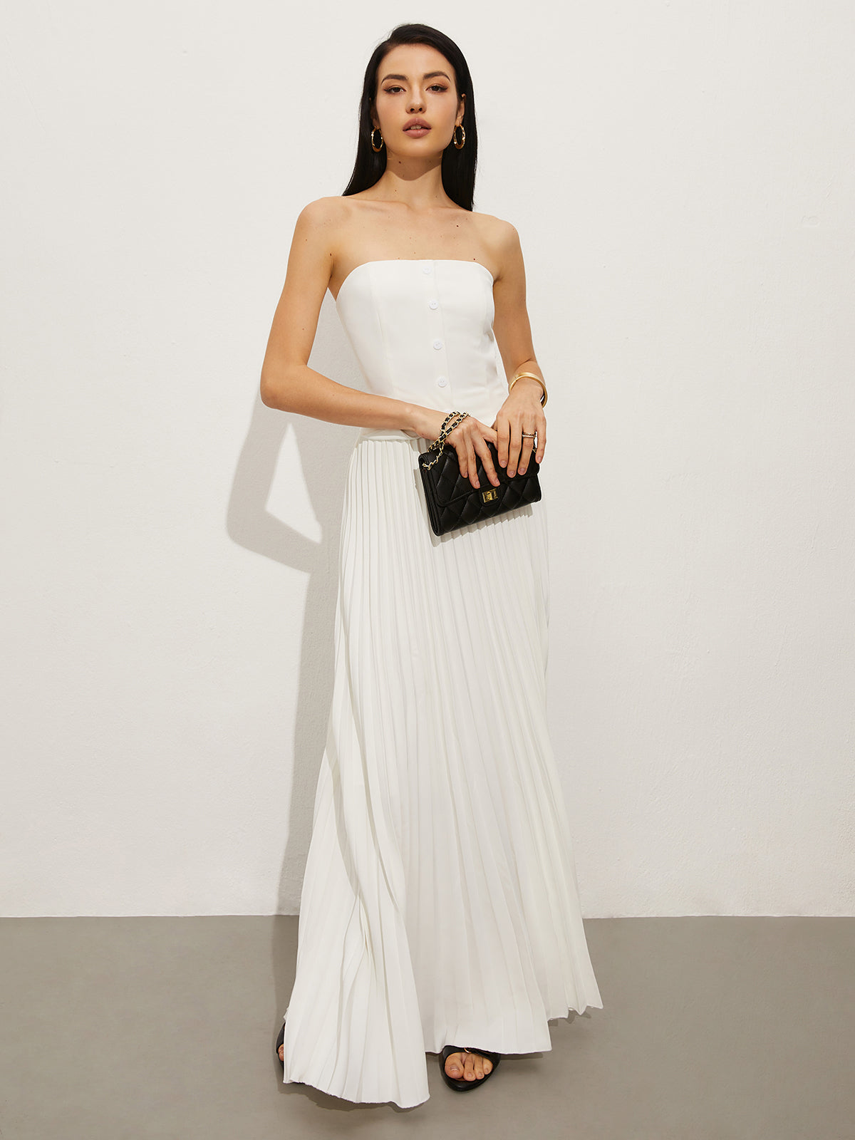 Dames Clutch Tas Zwart Eén Maat Polyurethaan