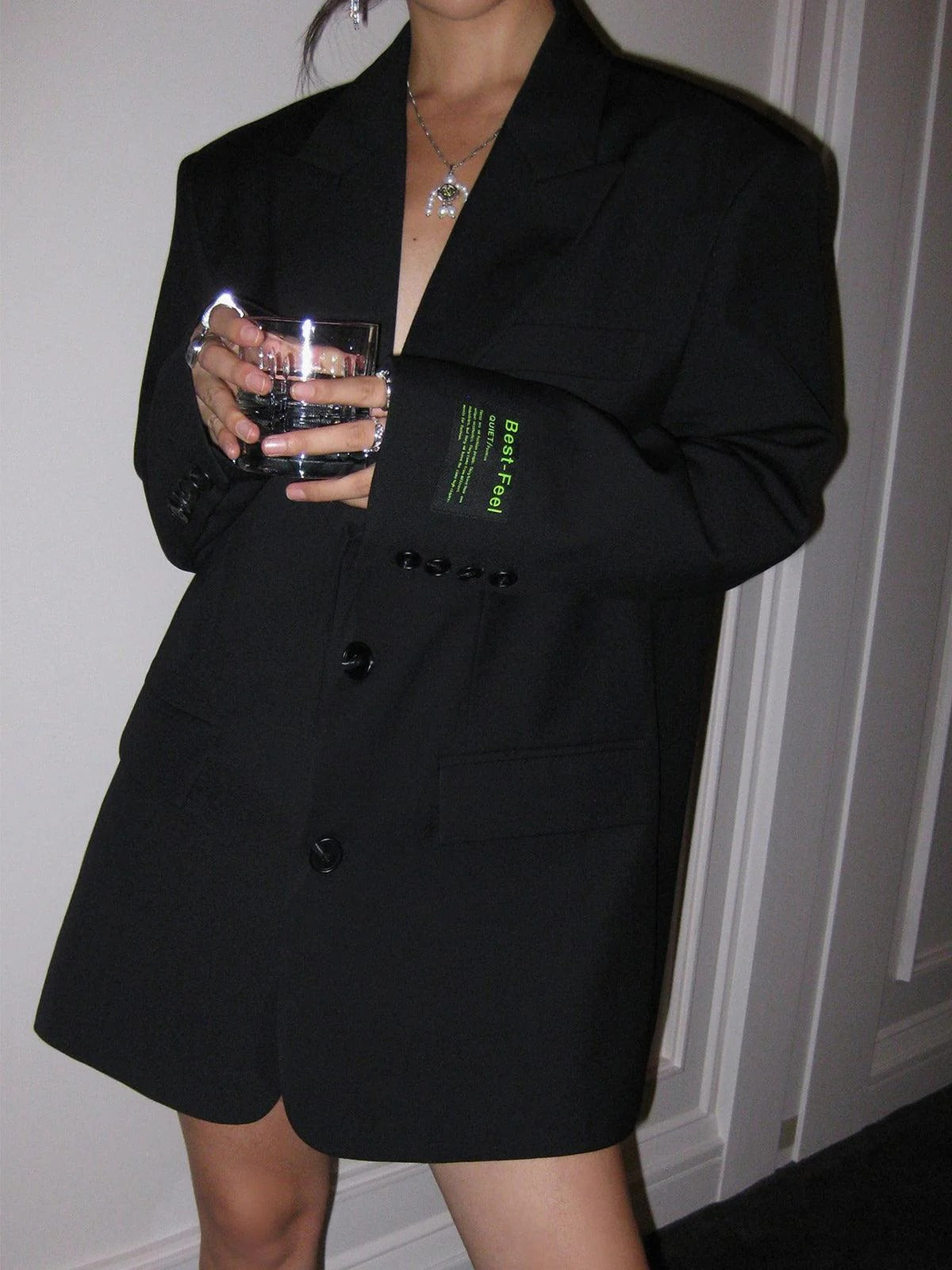 Blazer met oversized snit en klassieke revers voor dames | Ideaal voor op kantoor of uitjes