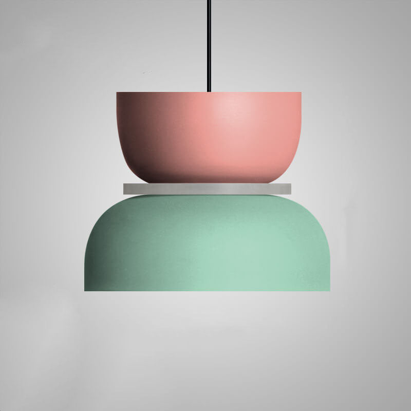 Nordic Kleurige Macaron 1-Licht LED-Pendelleuchte