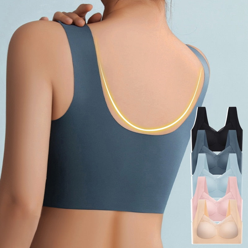 BH zonder beugels | Naadloos comfort BH | Zachte push-up ondersteuning | Komfina