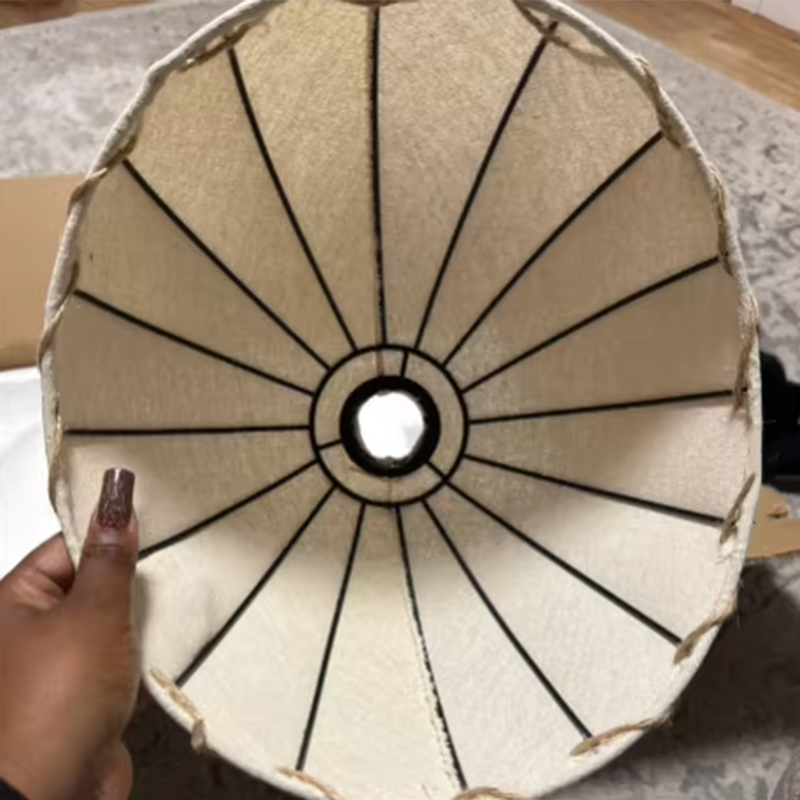 Vintage Booglamp met Stoffen Lampenkap – Klassieke Staande Vloerlamp
