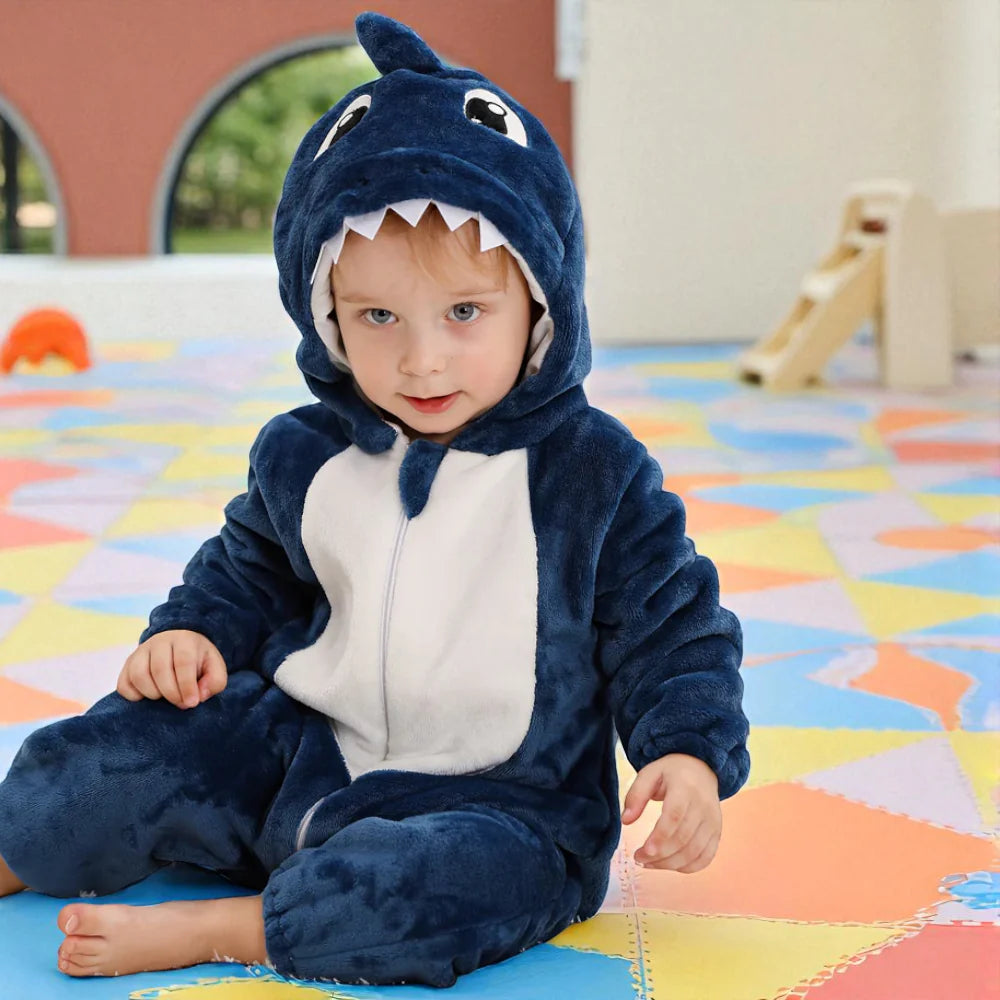Baby Shark Jumpsuit Halloween Baby Haai Kostuum