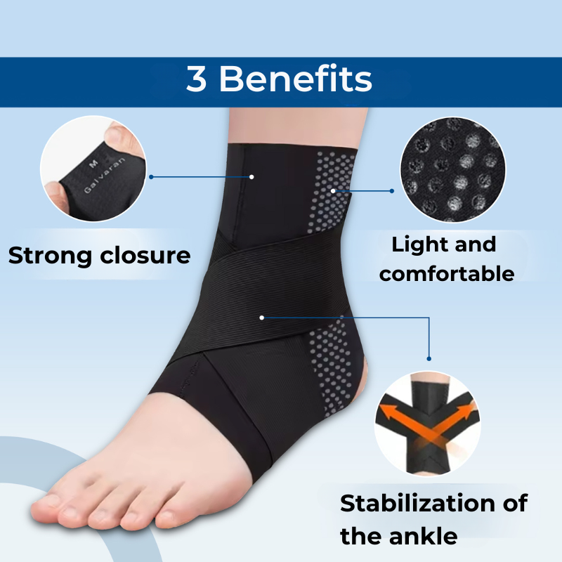 FlexiGuard Enkelsteun – Licht, Ademend & Geschikt voor Sportschoenen