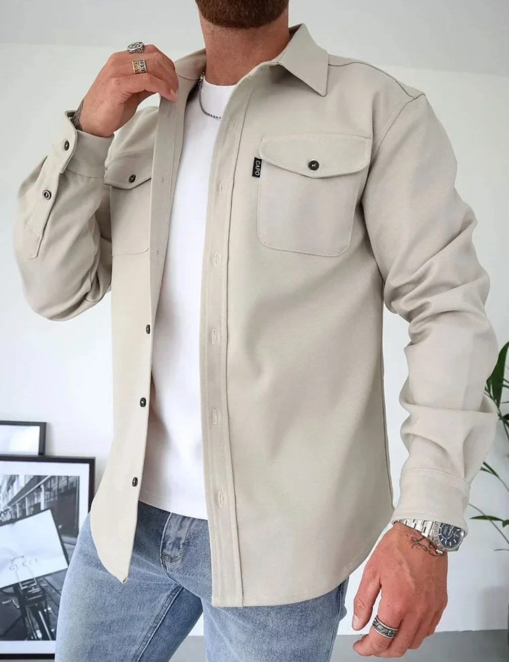 Lambert™ Casual Heren Hemdjack