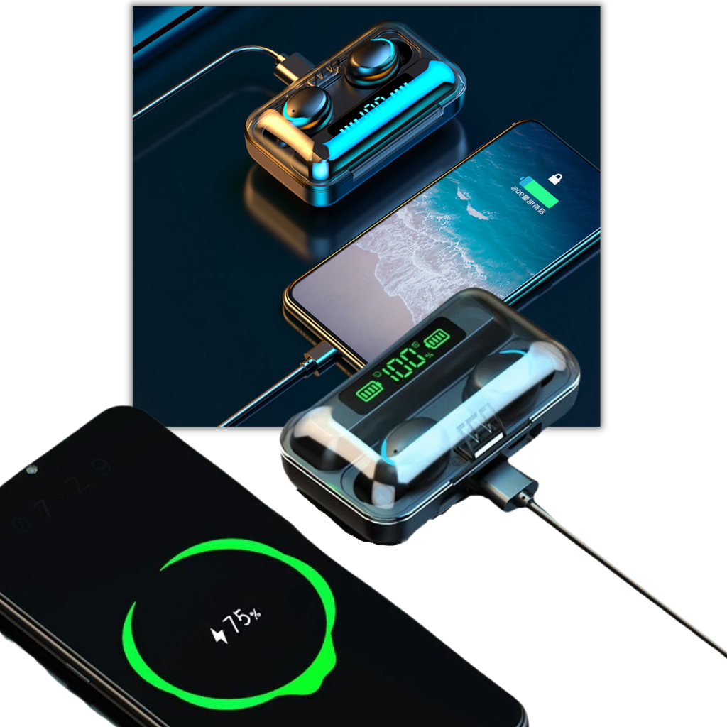 Bluetooth-oordopjes met oplaadbare batterijbox
