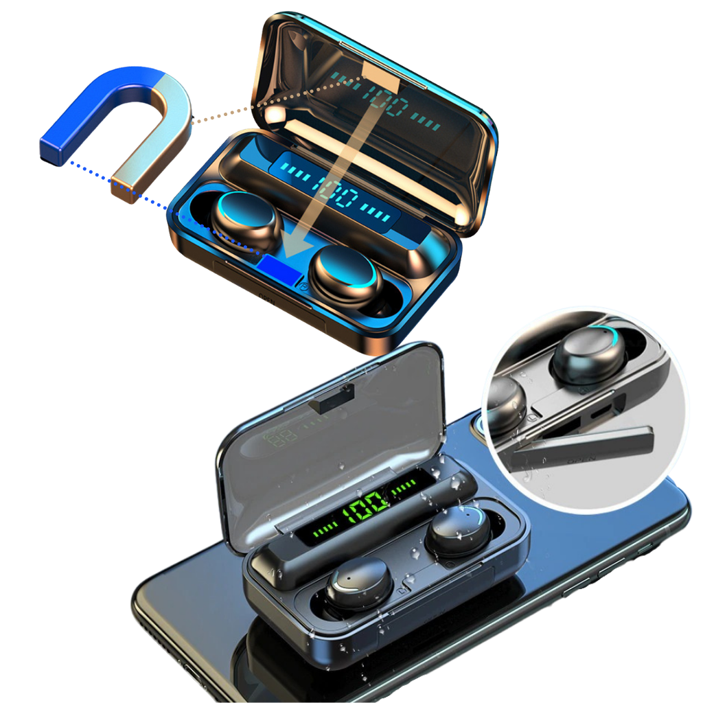 Bluetooth-oordopjes met oplaadbare batterijbox